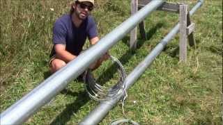 Part 2  Installing an 80 ft Bergey Excel 1 Guyed Tiltup Tower [upl. by Jem]