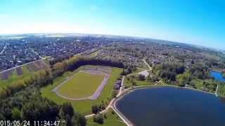 Joniškio baseinas iš paukščio skrydžioDJI NAZA Quadrocopter Joniskis [upl. by Aelgna348]