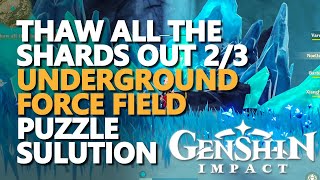 Thaw all the shards out 23 Genshin Impact Underground Force Field Puzzle [upl. by Avenej]