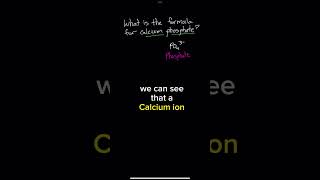 Calcium phosphate formula chemistry [upl. by Akeihsat366]