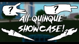 New Quinques EVERY SINGLE QUINQUE  Roblox  RoGhoul [upl. by Amsirahc866]