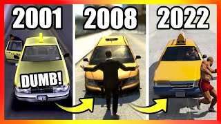 Evolution of TAXI LOGIC in GTA Games 20012022 [upl. by Luhem]