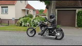 motorcycle Suzuki VS 1400 Intruder Sound Abfahrt 2 [upl. by Johiah]