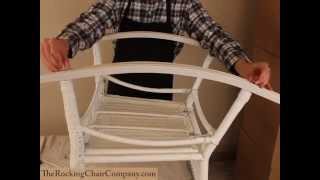 How to Assemble a Wicker Rocking Chair [upl. by Clevie]