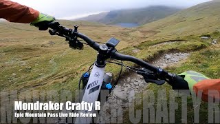 Mondraker Crafty R EBike Garburn Pass and Nan Bield Live Ride Review [upl. by Gothart28]