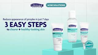 Take control of your acne in as easy as 123 with Céleteque Acne Solutions ​​​ [upl. by Hebrew]