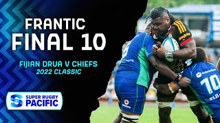 FRANTIC FINISH  Fijian Drua v Chiefs  Final 10 IN FULL [upl. by Lorita]