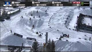 Tucker Hibbert gold snowmobile snocross Aspen 2015 [upl. by Notrub]