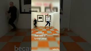 What is the concept of the Ames room shorts youtubeshorts shortfeed viral shapesoflife [upl. by Kanal593]