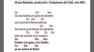 Adviento Corona del Adviento Os Anunciamos Betsaida [upl. by Weiser]