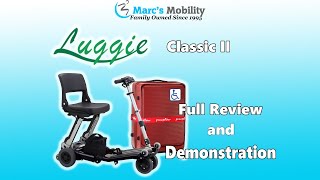 Luggie Classic 2  Folding Travel Scooter that Fits in a Suitcase  Review and Demonstration [upl. by Silirama]