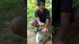 Bushcraft skills The Guy show SURVIVAL skills with Shampoo and Lemon useful forest camping [upl. by Mathew]