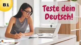 Teste dein Sprachgefühl B1  Test your German B1  German for beginners  Learn German [upl. by Izy]