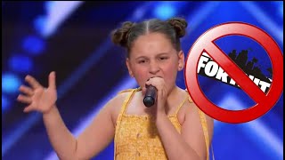 Kid sings fortnite is trash on American idol [upl. by Yttik]