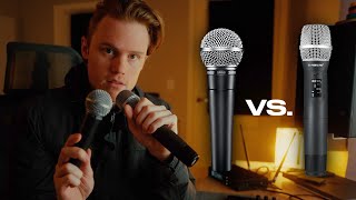 Phenyx Pro PTU1U Wireless Microphone Vs Shure SM58 [upl. by Montagna788]