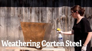 How to Weathering Corten Steel  Gardeners Supply [upl. by Attenej]