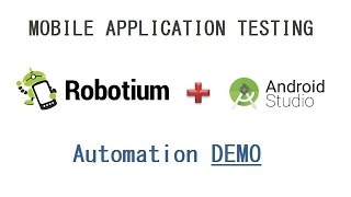 Robotium Recorder – Android Studio Plugin  Android Mobile Application Automation DEMO [upl. by Aztiley]