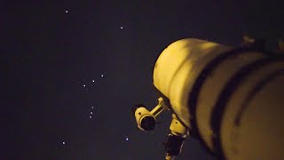 Orion Nebula and Betelgeuse Live View through my Telescope [upl. by Meehar]