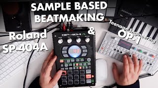 Making a sampled beat on Roland SP404A [upl. by Colwin]