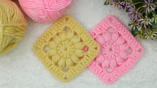 Very Easy and Creative Granny Square crochet pattern for beginners Step by step crochet tutorial [upl. by Nitsur]