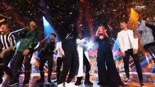 X Factor UK 2017 Winner RakSu as Winner Sing Dimelo Their First Single and Celebrate [upl. by Anikehs640]