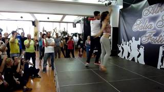 Panagiotis amp Myrto IntermAdvanced Salsa Workshop  3rd Athens Salsa Spring Fest 2012 [upl. by Oretna]