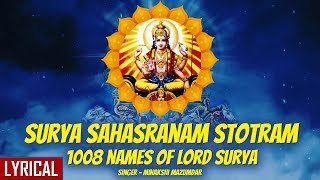 Surya Sahasranama Stotram  1008 Names of Lord Surya  सूर्य सहस्त्रनाम स्तोत्रम  Powerful Stotram [upl. by Itnava]