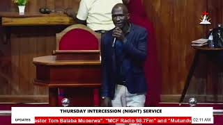 MCF Thursday Intercession Night Service With Pastor Tom Mugerwa 01022024 [upl. by Ahterahs]