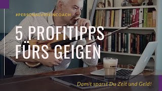 GEIGE LERNEN 5 PROFITIPPS FÜRS GEIGEN [upl. by Michelle]