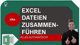 Mehrere Excel Dateien automatisch zusammenführen I Excelpedia [upl. by Kcirret80]