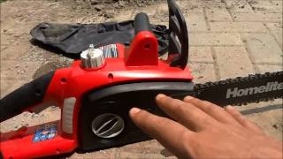 Homelite 16 Inch Electric Chainsaw Review12 Amp [upl. by Findley217]