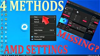 HOW TO FIX AMD RADEON SETTINGS MISSING OR NOT SHOWING [upl. by Nhaj]