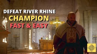 How To Kill River Rhine Champion the Easy Way amp Get Ulfberht Sword  Assassins Creed Valhalla [upl. by Eanyl]