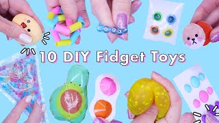 10 DIY Best Compilation TIKTOK POP IT Fidget toys VIRAL TikTok antistress fidgets [upl. by Artinek]