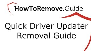 Uninstall Quick Driver Updater Virus [upl. by Oshinski391]