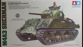 135 Tamiya M4A3 Sherman Kit MM 222A Finished Model By Ian Brown [upl. by Ker]