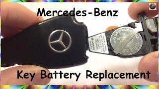 HOW TO Mercedes Benz KeyFob Battery Replacement Smart key keyless BRC c230 sl500 e320 ml320 DIY Fix [upl. by Joe]