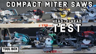 BEST Compact Cordless Miter Saw  HEADTOHEAD [upl. by Nasah827]