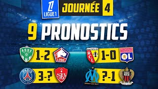 Ligue 1 ⚽ Mes 9 PRONOSTICS foot du weekend 4è journée L1 [upl. by Aihsa341]