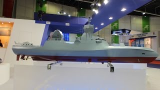 CMN C SWORD 90 stealth corvette at Euronaval 2014 [upl. by Nwahsek]