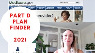 Find a Part D Plan 2021 Medicare Plan Finder Update [upl. by Grati]