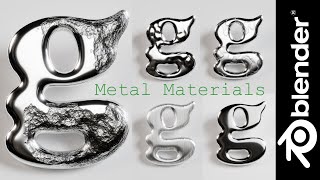 Blender Tutorial Metal Material Chapter1 [upl. by Wehner]