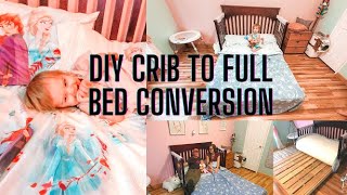 DIY CRIB TO FULL BED CONVERSION [upl. by Hatti740]