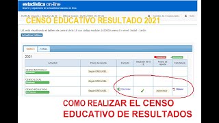 COMO REALIZAR EL CENSO EDUCATIVO 2021 [upl. by Lamak949]