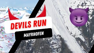 Devils Run Mayrhofen 😈  skiing [upl. by Ecerehs460]