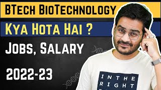 BTech Biotechnology me Career Kaisa Hai  BTech BioTech Career Course Full Details [upl. by Francene249]