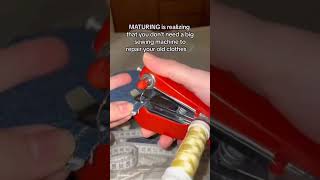 Handheld Sewing Machine  Link in bio PortableSewingMachine CraftAnywhere lifehacks homelifehack [upl. by Sachi]