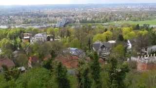 20120425 Blick vom Luisenhof auf die Elbe Dresden und Blaues Wunder [upl. by Swords476]