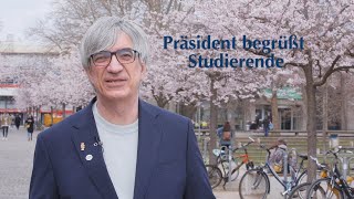 Herzlich willkommen Präsident der Uni Göttingen begrüßt Studierende [upl. by Nnyw407]