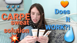 Carpe Sweat Solution Review  Hyperhidrosis [upl. by Nilrem]